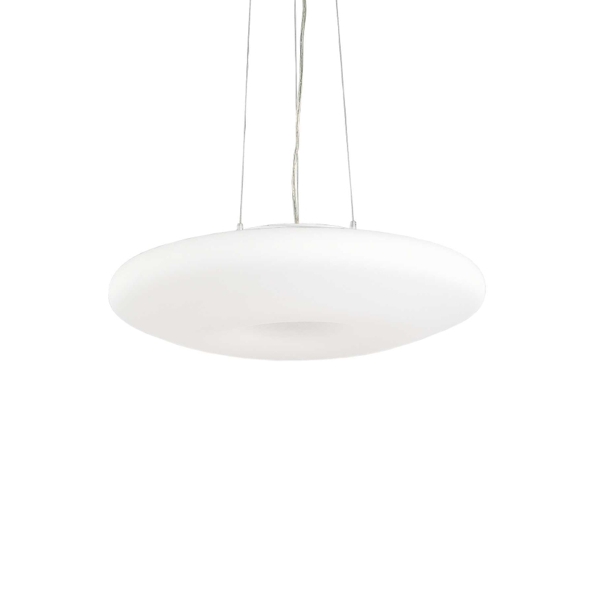 Ideal Lux - Κρεμαστό φωτιστικό με σύρμα GLORY 3xE27/60W/230V, Ø 50 cm, λευκό