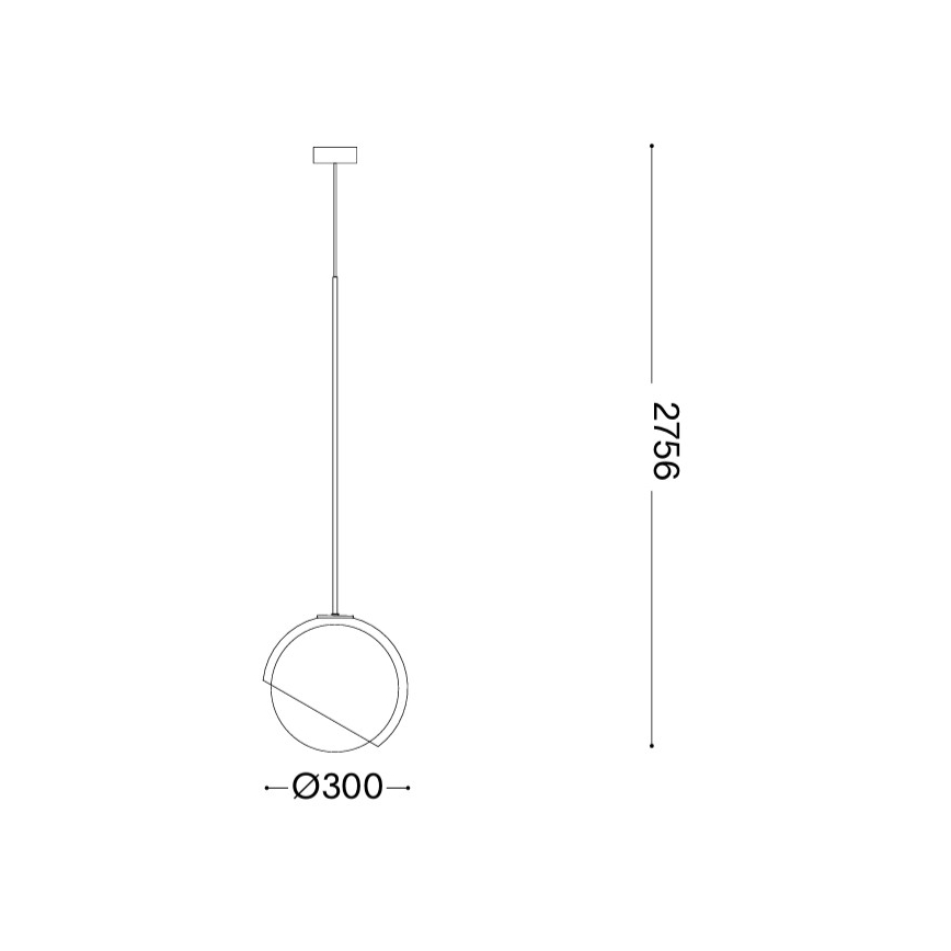 Ideal Lux - Κρεμαστό φωτιστικό με καλώδιο BLOOM 1xE27/42W/230V, διάμ. 30 cm, χρυσό/καπνιστό μπεζ