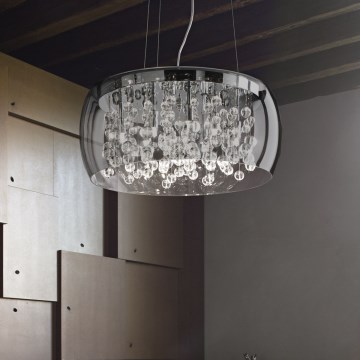 Ideal Lux - Κρεμαστό φωτιστικό οροφής AUDI 5xG9/40W/230V φιμέ