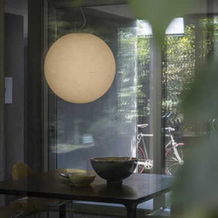 Ideal Lux - Κρεμαστό φωτιστικό οροφής CARTA 1xE27/25W/230V διάμετρος 30 cm λευκό