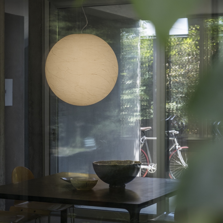 Ideal Lux - Κρεμαστό φωτιστικό οροφής CARTA 1xE27/25W/230V διάμετρος 40 cm λευκό