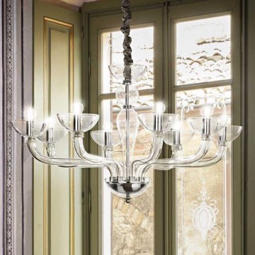 Ideal Lux – Κρεμαστό φωτιστικό οροφής CASANOVA 8×E14/40W/230V