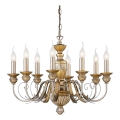 Ideal Lux - Κρεμαστό φωτιστικό οροφής FIRENZE 8xE14/40W/230V διάμετρος 64 cm χρυσό