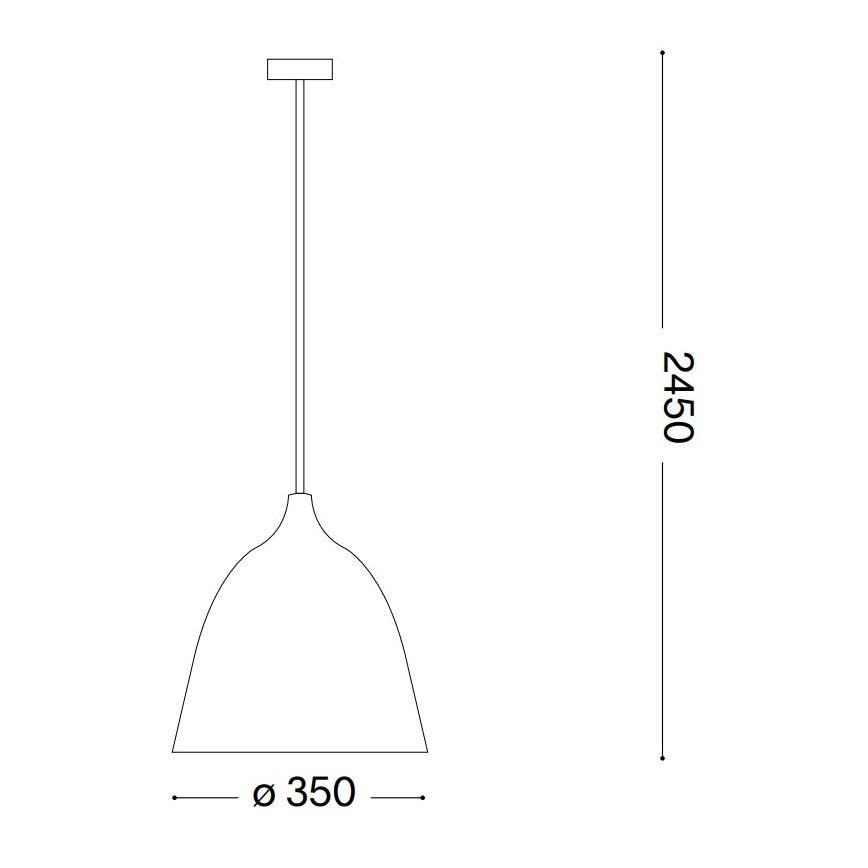 Ideal Lux - Κρεμαστό φωτιστικό οροφής HAUNT 1xE27/60W/230V διάμετρος 35 cm μπεζ