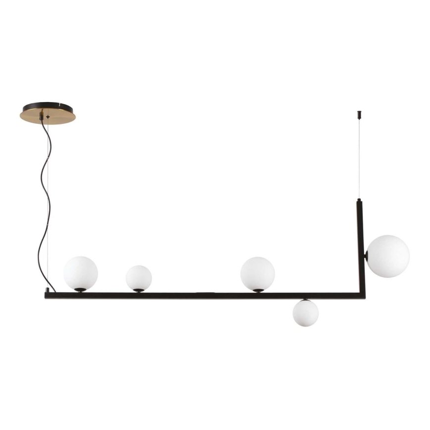 Ideal Lux -  Κρεμαστό φωτιστικό οροφής LED BIRDS 5xG9/3W/230V μαύρο/χρυσό