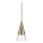 Ideal Lux -  Κρεμαστό φωτιστικό οροφής LED CONO 1xGU10/7W/230V διάμετρος 15 cm CRI 90 ορείχαλκος