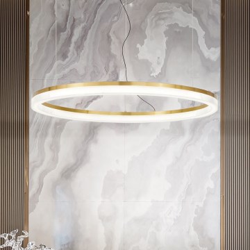 Ideal Lux -  Κρεμαστό φωτιστικό οροφής LED CROWN LED/42W/230V 3000K διάμετρος 80 cm CRI 90 ορείχαλκος