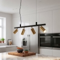 Ideal Lux -  Κρεμαστό φωτιστικό οροφής LED DYNAMITE 4xGU10/7W/230V CRI 90 μαύρο/ορείχαλκος