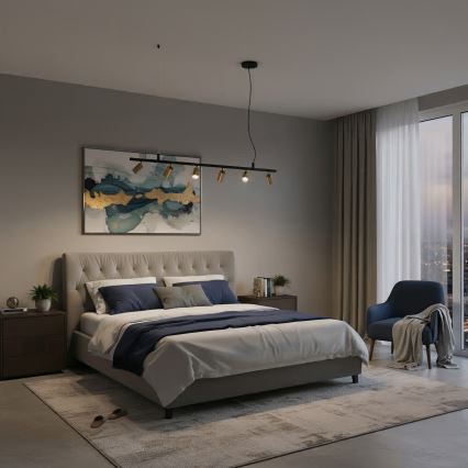 Ideal Lux -  Κρεμαστό φωτιστικό οροφής LED DYNAMITE 6xGU10/7W/230V CRI 90 μαύρο/ορείχαλκος