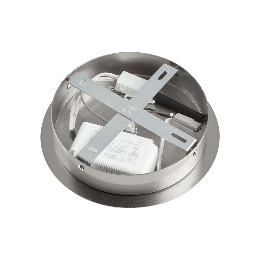 Ideal Lux - Κρεμαστό φωτιστικό οροφής LED EQUINOXE 12xG4/2W/230V διάμετρος 124 cm γυαλιστερό χρώμιο/διαφανή