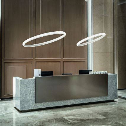 Ideal Lux -  Κρεμαστό φωτιστικό οροφής LED MIRACLE LED/45W/230V διάμετρος 80 cm CRI 90 ματ χρώμιο