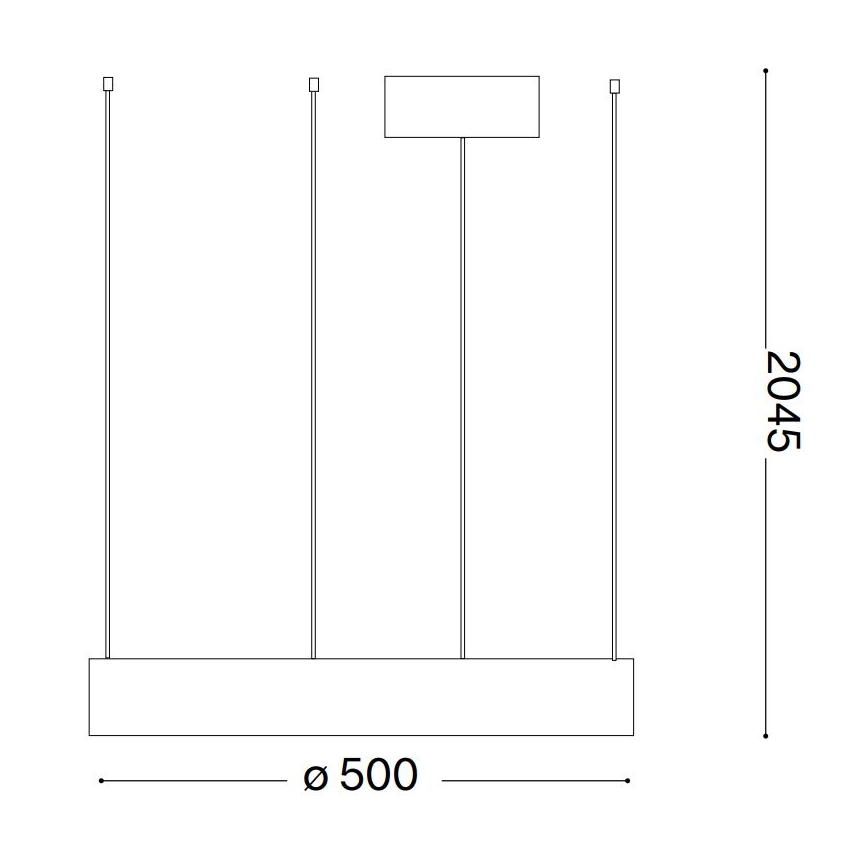 Ideal Lux -  Κρεμαστό φωτιστικό οροφής LED ORACLE LED/28W/230V 3000K διάμετρος 50 cm CRI 90 λευκό
