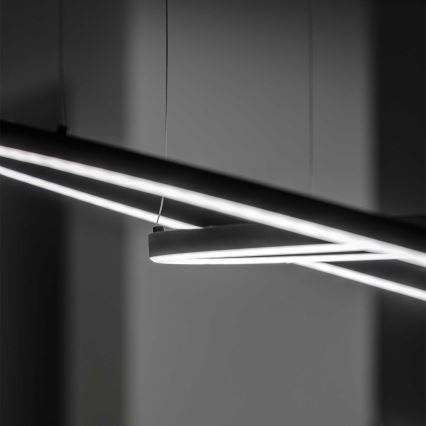 Ideal Lux - Led Dimmable κρεμαστό φωτιστικό οροφής ORACLE SLIM LED/29W/230V 3000K διάμετρος 50 cm μαύρο