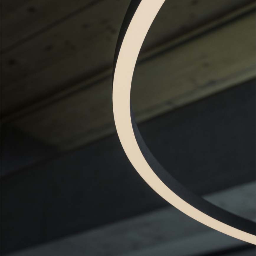 Ideal Lux - Led Dimmable κρεμαστό φωτιστικό οροφής ORACLE SLIM LED/29W/230V 3000K διάμετρος 50 cm μαύρο