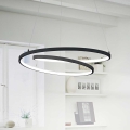 Ideal Lux -  Κρεμαστό φωτιστικό οροφής LED OZ LED/52W/230V διάμετρος 80 cm CRI 90 μαύρο