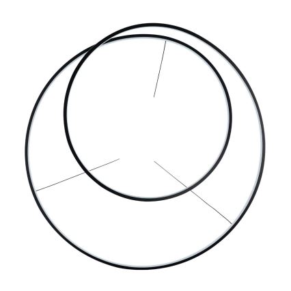 Ideal Lux -  Κρεμαστό φωτιστικό οροφής LED OZ LED/52W/230V διάμετρος 80 cm CRI 90 μαύρο