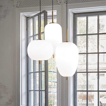 Ideal Lux -  Κρεμαστό φωτιστικό οροφής LED UMILE LED/55W/230V διάμετρος 60 cm CRI 90 ορείχαλκος/λευκό