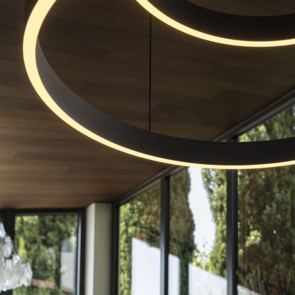 Ideal Lux -  Κρεμαστό φωτιστικό οροφής LED WAVES LED/45W/230V CRI 90 μαύρο