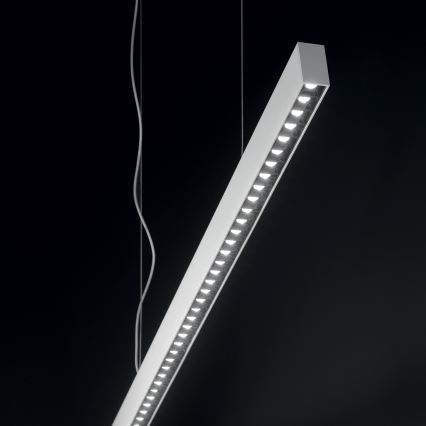 Ideal Lux - Κρεμαστό LED φωτιστικό OFFICE με καλώδιο, 30W/230V, 4000K, CRI 90, λευκό