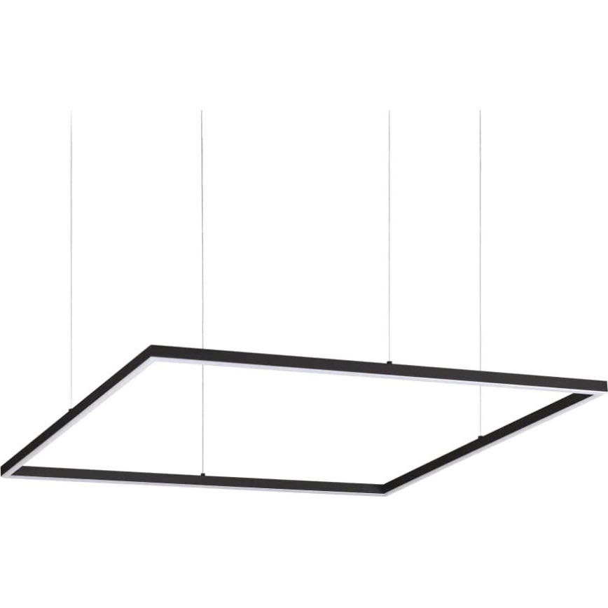 Ideal Lux - Κρεμαστό φωτιστικό LED με ανάρτηση σε σύρμα ORACLE SLIM LED/53W/230V 3000K CRI 90 90x90 cm μαύρο
