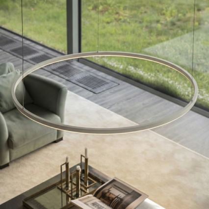 Ideal Lux - Ρυθμιζόμενο LED κρεμαστό φωτιστικό σε καλώδιο ORACLE SLIM LED/28W/230V 3000K CRI 90 Ø 50 εκ. λευκό