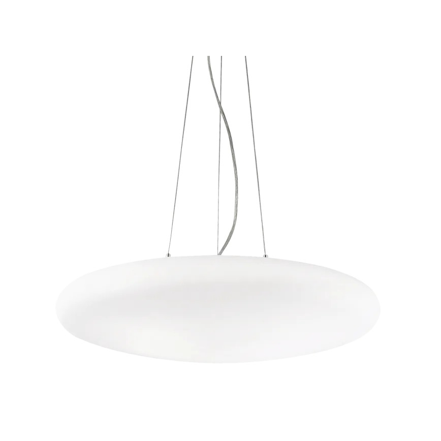 Ideal Lux - Κρεμαστός πολυέλαιος με καλώδιο SMARTIES 5xE27/42W/230V, διάμ. 60 εκ., λευκό