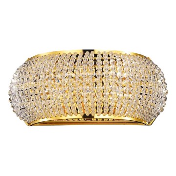 Ideal Lux - Κρυστάλλινο φωτιστικό τοίχου LED PASHA 3xG9/3W/230V χρυσό