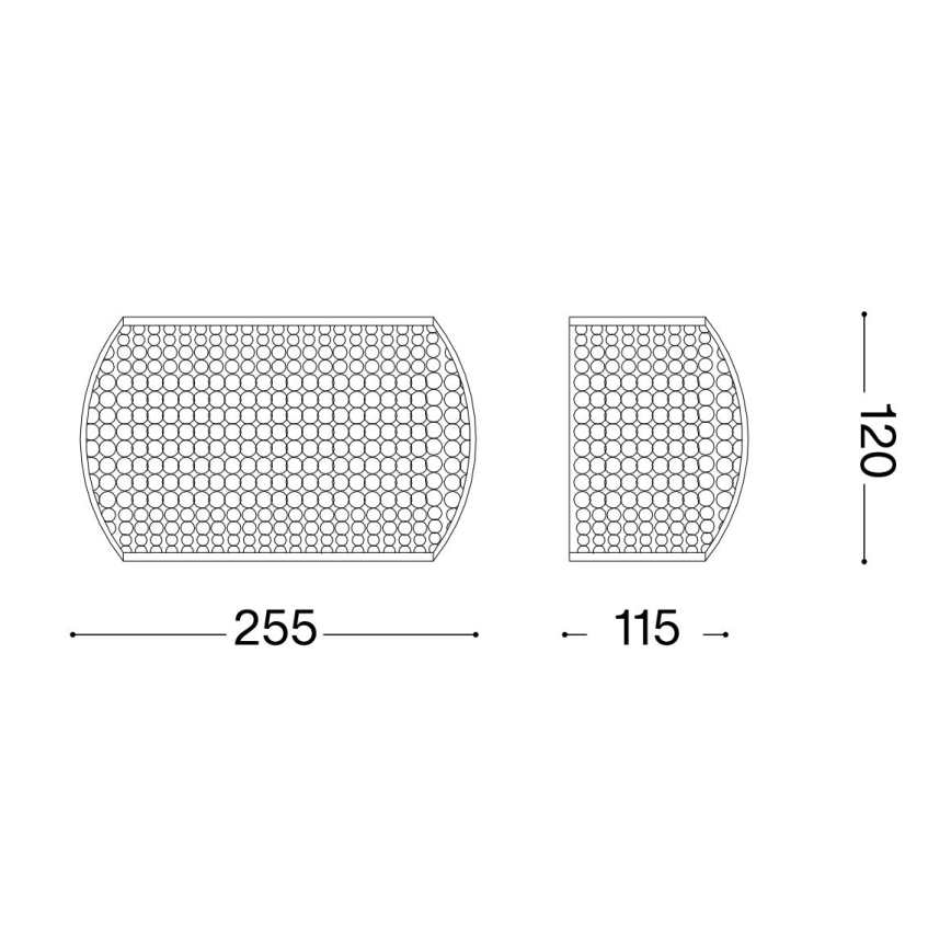 Ideal Lux - Κρυστάλλινο φωτιστικό τοίχου LED PASHA 3xG9/3W/230V χρυσό