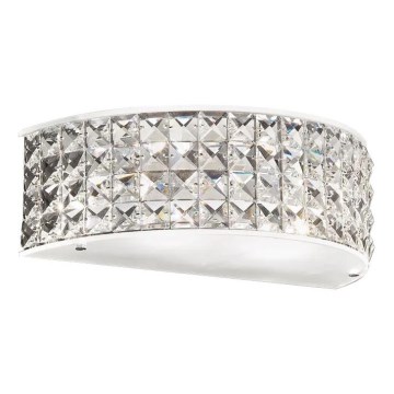 Ideal Lux - Κρυστάλλινο φωτιστικό τοίχου LED ROMA 2xG9/3W/230V γυαλιστερό χρώμιο