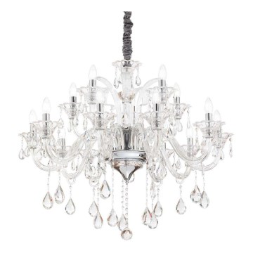 Ideal Lux - Κρυστάλλινο κρεμαστό φωτιστικό οροφής  COLOSSAL 15xE14/40W/230V διάμετρος 95 cm διαφανή/γυαλιστερό χρώμιο