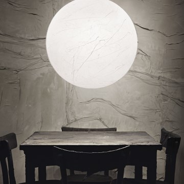 Ideal Lux - Κρεμαστό φωτιστικό οροφής CARTA 1xE27/60W/230V διάμετρος 60 cm λευκό