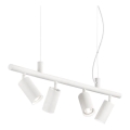 Ideal Lux -  Κρεμαστό φωτιστικό οροφής LED DYNAMITE 4xGU10/7W/230V CRI 90 λευκό