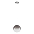 Ideal Lux -  Κρεμαστό φωτιστικό οροφής LED EQUINOXE 1xG4/2W/230V διάμετρος 20 cm γυαλιστερό χρώμιο/φιμέ