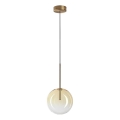 Ideal Lux -  Κρεμαστό φωτιστικό οροφής LED EQUINOXE 1xG4/2W/230V διάμετρος 20 cm ορείχαλκος/φιμέ