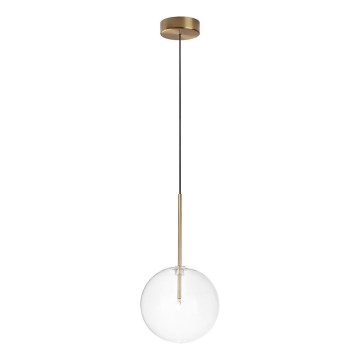 Ideal Lux -  Κρεμαστό φωτιστικό οροφής LED EQUINOXE 1xG4/2W/230V διάμετρος 20 cm ορείχαλκος/διαφανές