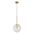 Ideal Lux -  Κρεμαστό φωτιστικό οροφής LED EQUINOXE 1xG4/2W/230V διάμετρος 25 cm ορείχαλκος/φιμέ