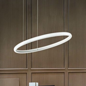 Ideal Lux -  Κρεμαστό φωτιστικό οροφής LED MIRACLE LED/37W/230V διάμετρος 60 cm CRI 90 ματ χρώμιο