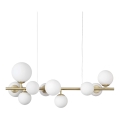 Ideal Lux -  Κρεμαστό φωτιστικό οροφής LED PERLAGE 10xG9/3W/230V 81 cm χρυσό/λευκό