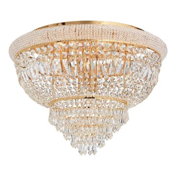 Ideal Lux - Κρυστάλλινο φωτιστικό οροφής DUBAI 24xE14/28W/230V διάμετρος 78 cm χρυσό
