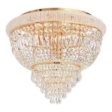 Ideal Lux - Κρυστάλλινο φωτιστικό οροφής DUBAI 6xE14/28W/230V διάμετρος 52 cm χρυσό