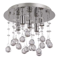 Ideal Lux - Κρυστάλλινο φωτιστικό οροφής LED MOONLIGHT 5xG9/3W/230V διάμετρος 26 cm γυαλιστερό χρώμιο