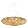 Ideal Lux - Κρυστάλλινο κρεμαστό φωτιστικό οροφής LED  KING 12xG9/3W/230V διάμετρος 65 cm χρυσό