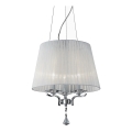 Ideal Lux - Κρυστάλλινο κρεμαστό φωτιστικό οροφής PEGASO 3xE14/28W/230V διάμετρος 40 cm γυαλιστερό χρώμιο