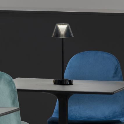 Ideal Lux - LED Αφής Ρυθμιζόμενο Φωτιστικό LOLITA LED/2,8W/5V 2200 mAh IP54 μαύρο