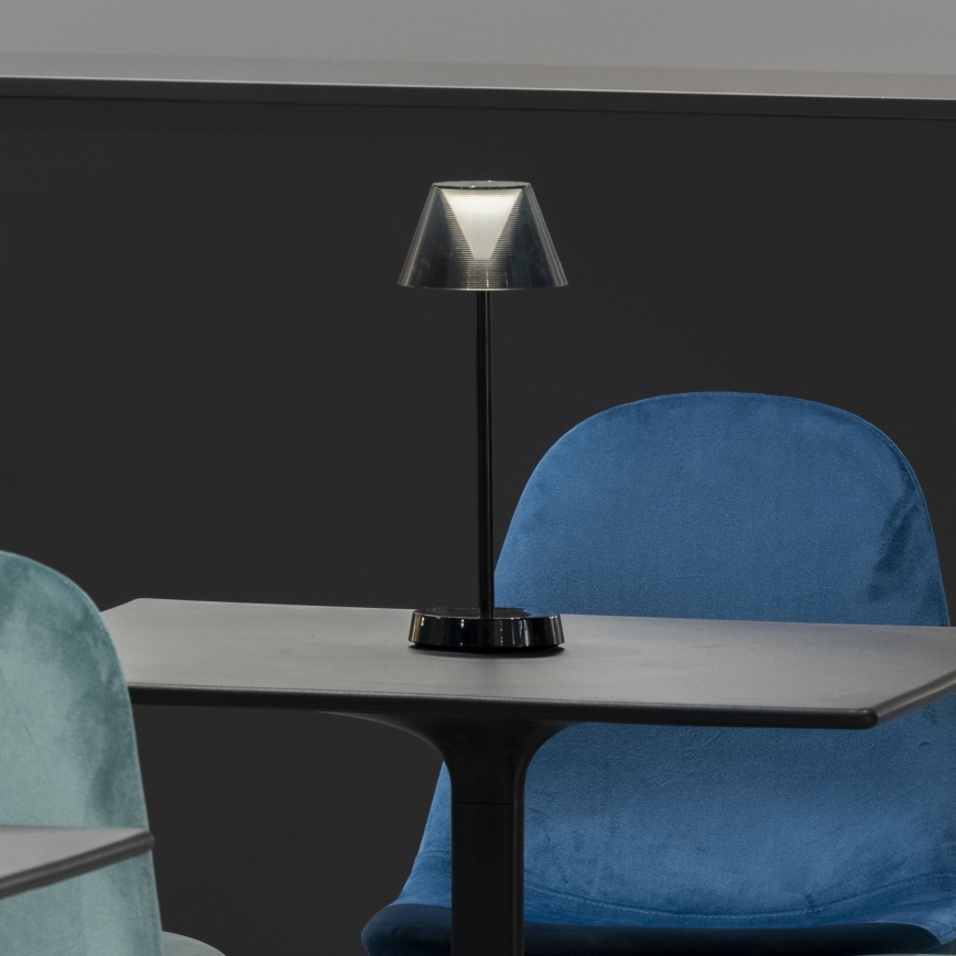 Ideal Lux - LED Αφής Ρυθμιζόμενο Φωτιστικό LOLITA LED/2,8W/5V 2200 mAh IP54 μαύρο