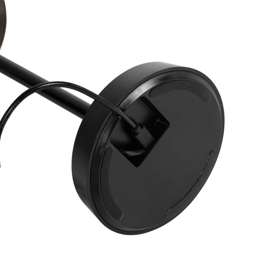 Ideal Lux - LED Αφής Ρυθμιζόμενο Φωτιστικό LOLITA LED/2,8W/5V 2200 mAh IP54 μαύρο