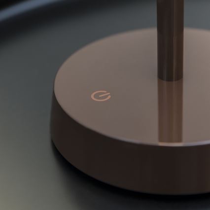 Ideal Lux - LED Αισθητήρας Αφής Ρυθμιζόμενο Φωτιστικό LOLITA LED/2,8W/5V 2200 mAh IP54 καφέ