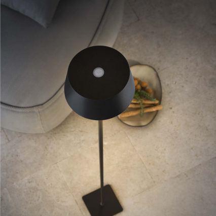 Ideal Lux - LED εξωτερικό φωτιστικό αφής με ρύθμιση φωτεινότητας PURE LED/1,5W/3,7V 2200 mAh CRI 90 IP54 μαύρο