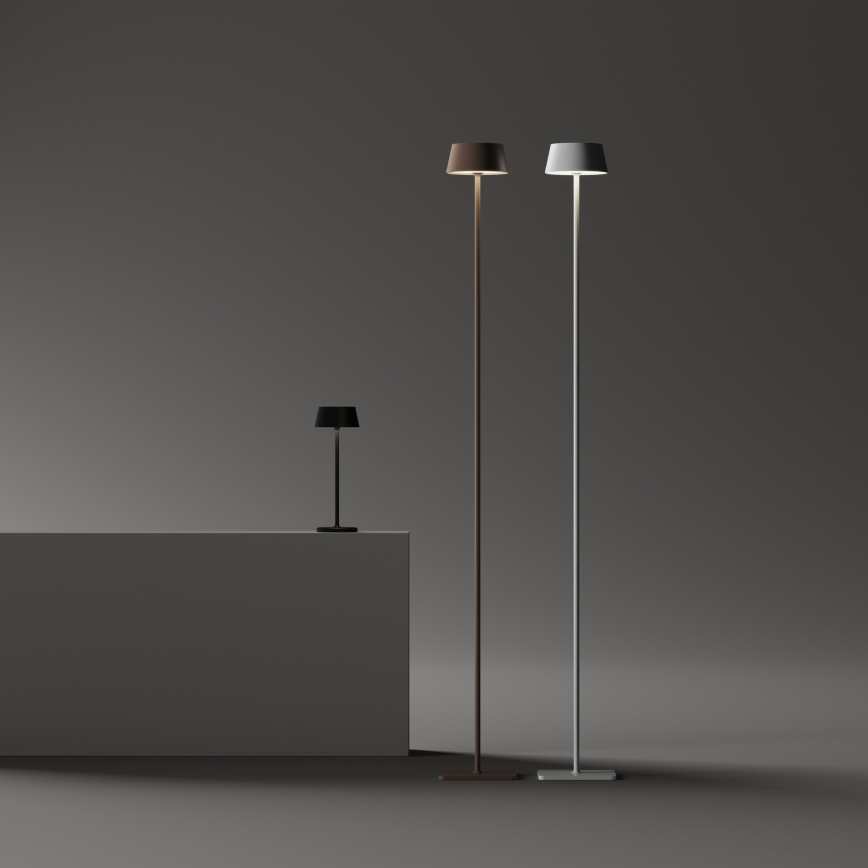 Ideal Lux - LED εξωτερικό επιτραπέζιο φωτιστικό με αφής και ρύθμιση φωτεινότητας PURE LED/1,5W/3,7V 2200 mAh CRI 90 IP54 καφέ
