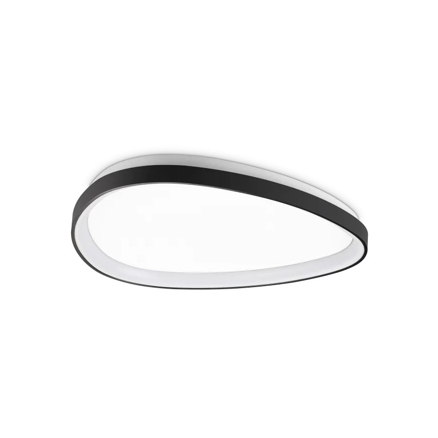 Ideal Lux - LED Dimmable φωτιστικό οροφής GEMINI LED/28W/230V διάμετρος 61 cm CRI 90 μαύρο